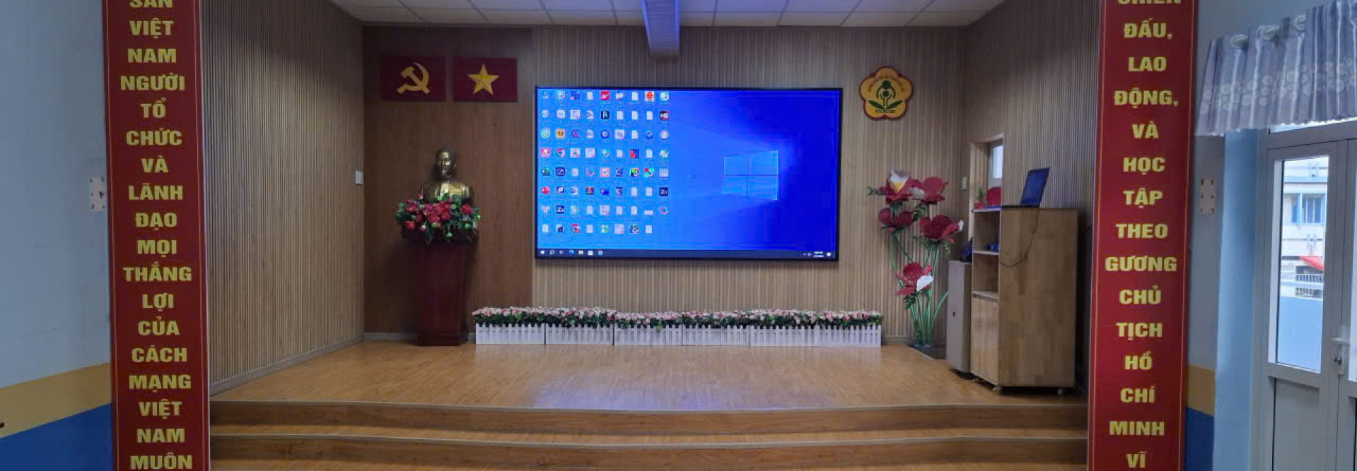 Màn hình led hội trường trường mầm non thiên lý tân phú