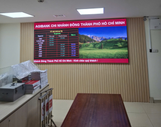 Màn hình led chạy bảng lãi suất ngân hang