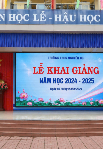 Màn hình led sân khấu cho trường học
