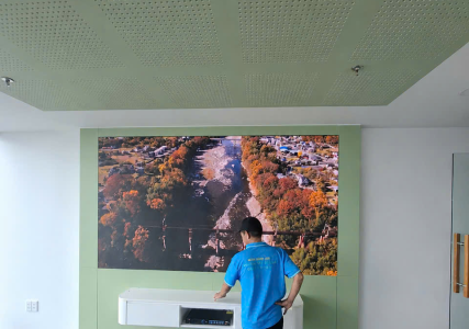 màn hình led p2 tại phòng họp cty NetNam