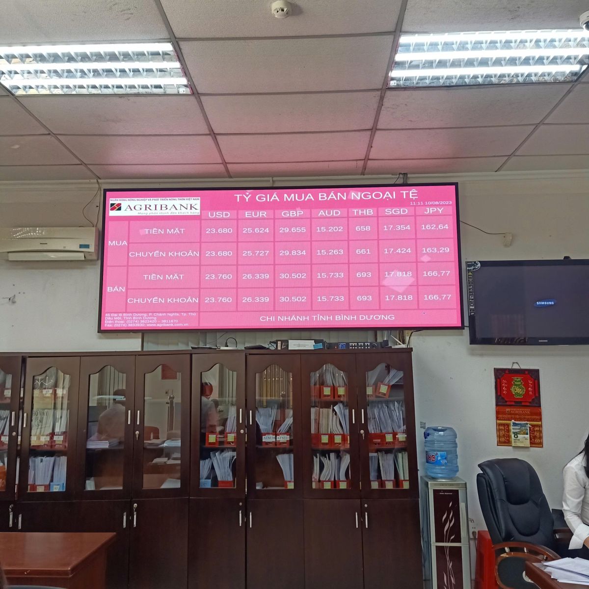 bảng led tỷ giá ngân hàng