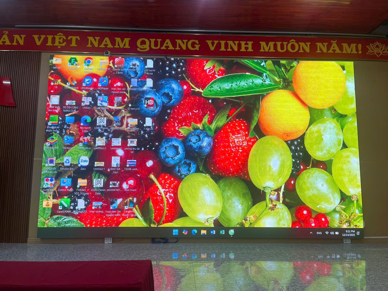 Màn hình led hội trường lớn