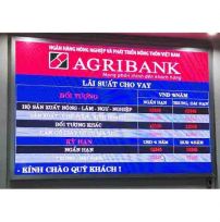 bảng điện tử led tại agribank